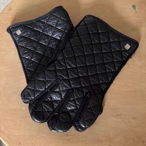 Ralph Lauren Black Quilted Gloves